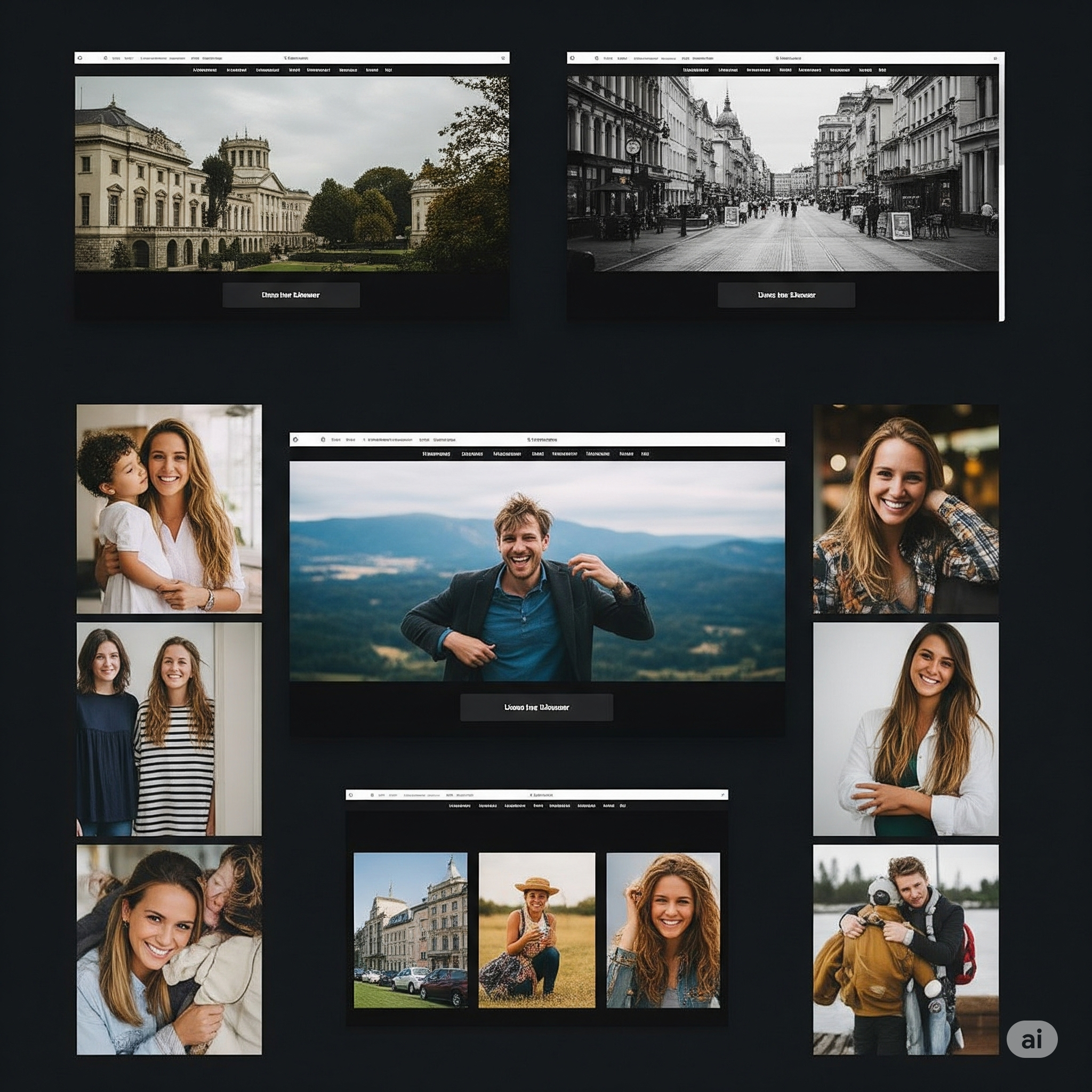 Website project mockup
